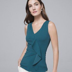 NWT White House Black Market Ruffle Top